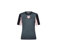 Maillot manches courtes fox defend creation bleu femme