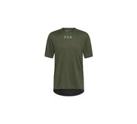 Maillot manches courtes fox ranger wordmark vert