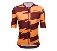 Maillot Santini Furia Smart manche courte bordeaux orange - Coupe Classic - XXL