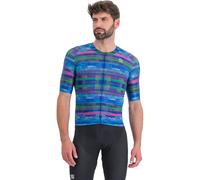 Maillot manches courtes Glitch Bomber bleu