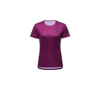 Maillot manches courtes gore wear context daily femme violet