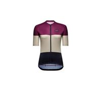 Maillot manches courtes gore wear spirit stripes violet beige