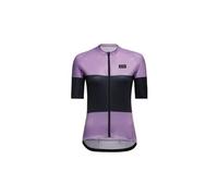 Maillot manches courtes gore wear spirit stripes violet bleu
