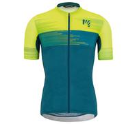 Karpos - Green Fire Jersey - Maillot vélo homme Reflective Pond / Yellow Fluo / Enamel Blue - XL