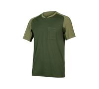 Endura GV500 Foyle T Hommes T-shirt de vélo L Vert foncé olive