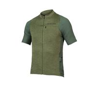 Endura Gv500 Reiver Short Sleeve Jersey Vert L Homme Olive Green