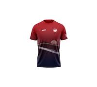 Maillot manches courtes hoka performance tee x templiers 2023 rouge femme