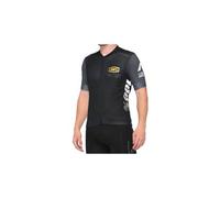 Maillot manches courtes jersey exceeda 100 noir gris