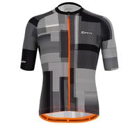 Santini Karma Kinetic Short Sleeve Jersey Gris S Homme White