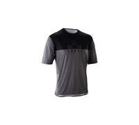 Maillot manches courtes leatt trail 3 0 noir gris homme
