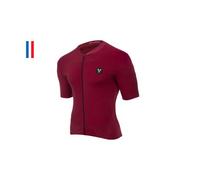 Maillot manches courtes lebram allos bordeaux coupe ajustee