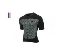 Maillot manches courtes lebram croix de fer noir celeste coupe ajustee