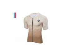 Maillot manches courtes lebram grand ballon beige sable coupe aero