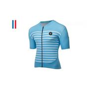 Maillot manches courtes lebram ventoux bleu ciel coupe ajustee