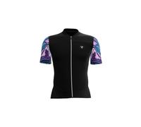 Maillot manches courtes lebram ventoux petrole noir bleu