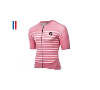 Maillot manches courtes lebram ventoux saumon coupe ajustee