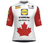 Maillot manches courtes LIDL-TREK champion canadiens 2026 blanc