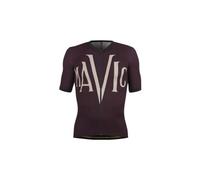 Maillot manches courtes mavic heritage aubergine noir