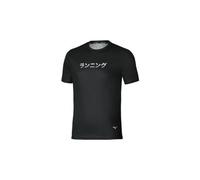 Maillot manches courtes mizuno graphic noir homme