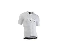 Maillot manches courtes northwave blade hello goodbye blanc homme