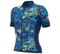 Maillot manches courtes Over bleu
