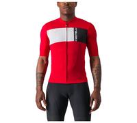 Maillot manches courtes Prologo 7 rouge/argent S