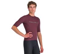 Castelli - Prologo Lite Jersey - Maillot vélo homme Deep Bordeaux / Silver Gray - M