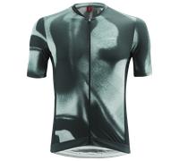 Loeffler Psy Mid Full Zip Short Sleeve Jersey Vert 50 Homme Forest