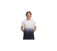 Maillot manches courtes puma hyrox poly graphic blanc bleu homme