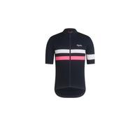 Maillot manches courtes rapha brevet bleu navy rose