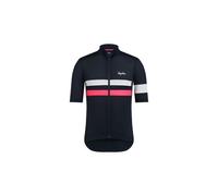 Maillot manches courtes rapha brevet lightweight jersey bleu argent rose homme