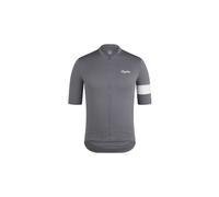 Maillot manches courtes rapha core gris blanc homme