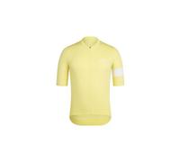 Maillot manches courtes rapha core jersey jaune blanc homme