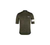 Maillot manches courtes rapha core jersey vert blanc homme