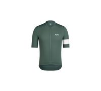 Maillot manches courtes rapha core lightweight jersey vert blanc homme