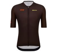 Maillot manches courtes SANTINI Flèche Wallone 2024 marron 2XL