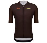 Maillot manches courtes SANTINI Flèche Wallone 2024 marron L