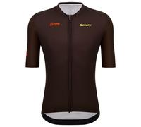 Maillot manches courtes SANTINI Flèche Wallone 2026 marron