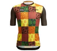 Maillot manches courtes SANTINI Paris-Tours Vigne 2023 marron