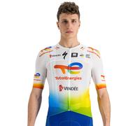 Maillot manches courtes TEAM TOTALENERGIES Pro Race Light 2023 blanc