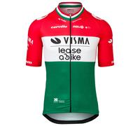 Maillot manches courtes TEAM VISMA-LEASE A BIKE Champion hongrois 2024 rouge/vert XL