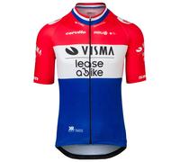 Maillot manches courtes TEAM VISMA-LEASE A BIKE Champion néerlandais 2024 bleu