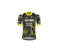 Maillot manches courtes team visma lease a bike the architect tdf26 noir jaune enfant