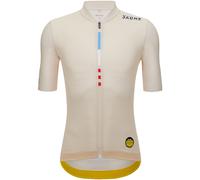 Santini Mj Mont Ventoux Short Sleeve Jersey Beige XL Homme