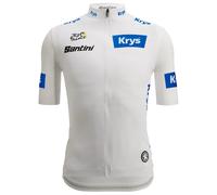 Santini Tour De France White 2025 Short Sleeve Jersey Blanc L Homme White