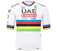 Maillot manches courtes UAE TEAM EMIRATES Champion du monde 2024 blanc