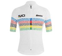 Maillot manches courtes UCI WORLD CHAMPION Road 100 2024 blanc
