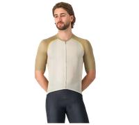 Maillot Castelli Unlimited Endurance 3 manches courtes gris lune marron clair - M