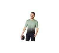 Maillot manches courtes zippe odlo zeroweight vert noir