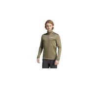 Maillot manches longues 1 2 zip adidas terrex multi khaki homme